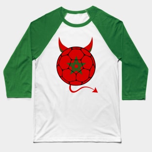 Morocco Football Halloween Baseball T-Shirt